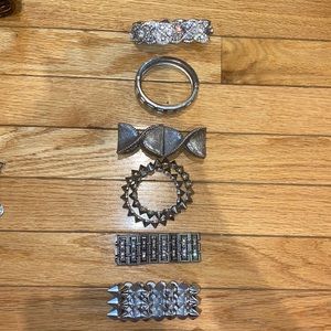 Silver set of bracelets